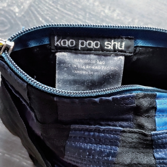 Rare Kao Pao Shu blue and black Charlie bag - Picture 4 of 14